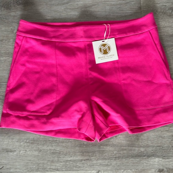 NWT Marie Oliver Mia Shorts -color Rosa Sz 10 - Picture 2 of 10